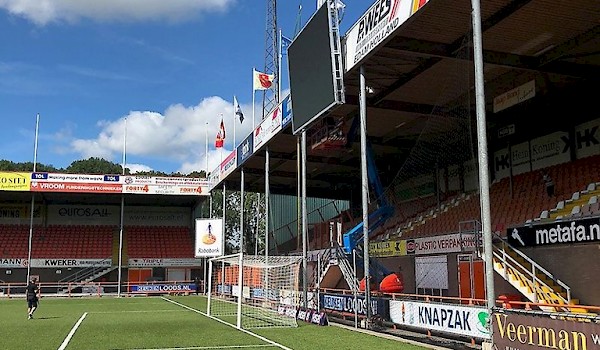 Achterconstructie videowalls FC Volendam